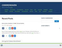 Tablet Screenshot of coderzheaven.com